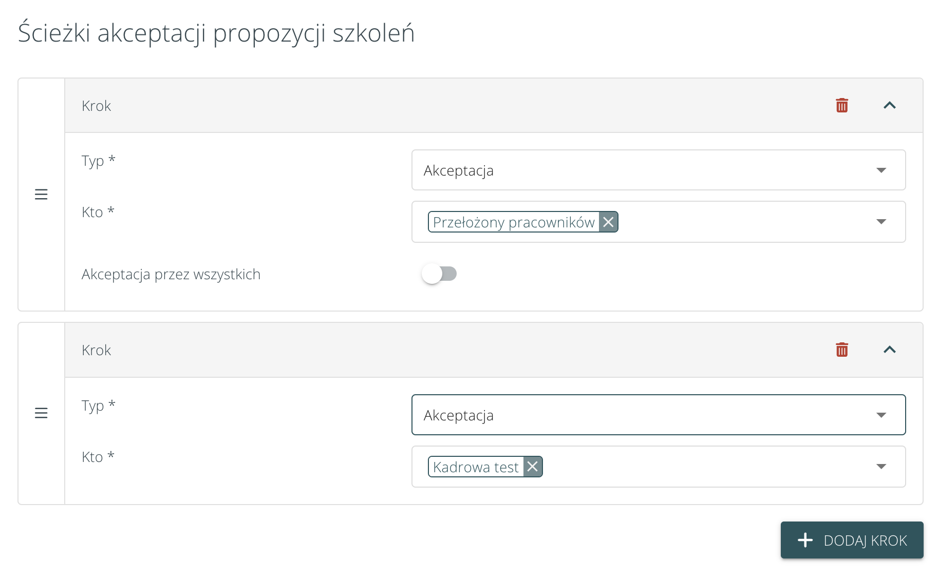 zgłaszanie propozycji szkoleń przez pracowników